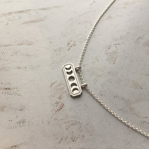 Everchanging Moon necklace, silver
