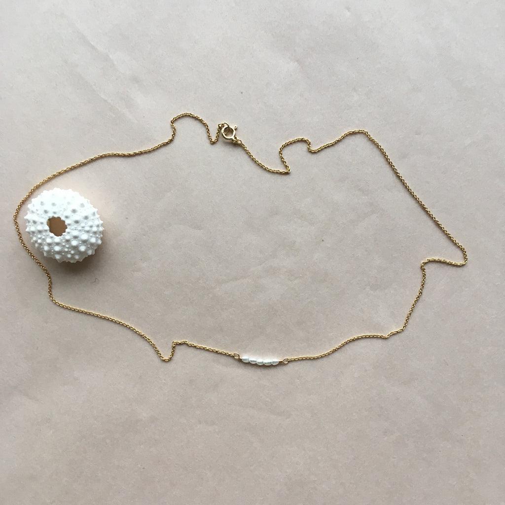 Mermaid necklace, gold