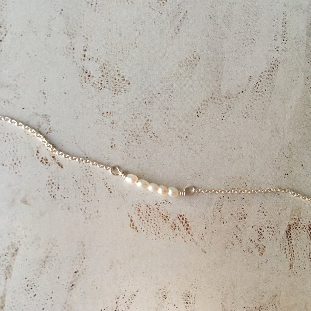 Mermaid necklace, silver