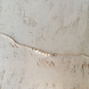 Mermaid necklace, silver